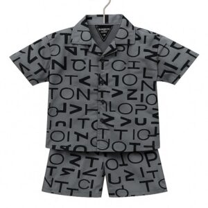 Boys Printed Summer Coord Set 2-Piece Shirt & Short Shamagarments.pk