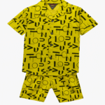 Boys Yellow Co-Ord Set – Summer Style shamgarments.pk