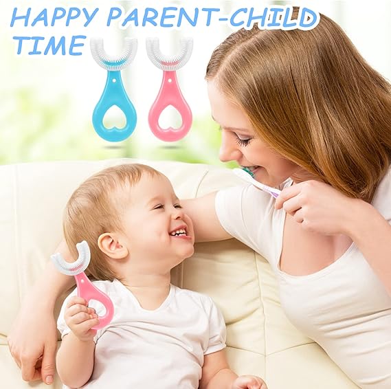 Deepsea Mi Babe U-Shape Silicone Toothbrush for Kids – 360° Soft Bristle