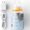 Portable USB Baby Bottle Warmer with LCD & Fast Heating – 18W QC 3.0 Charger