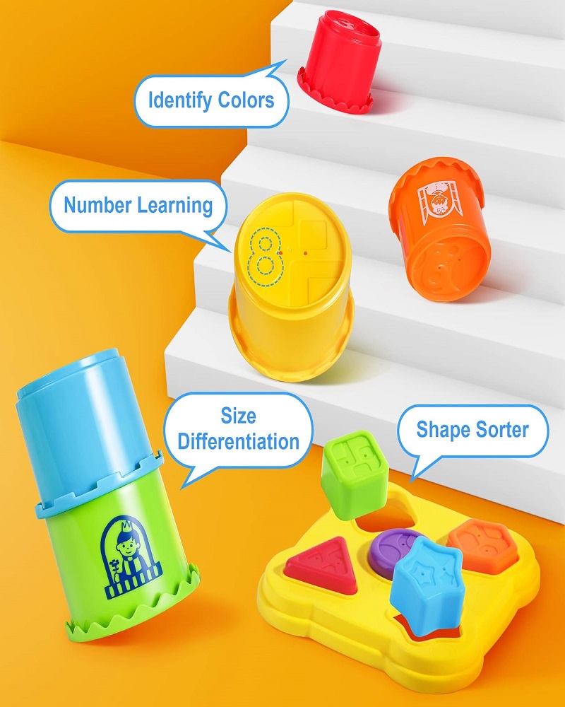 11 Piece Stacking Cups Stackers Pre-school Learning Toy Stacking Tower1 shamagarments.pk 11 Piece Stacking Cups Stackers Pre-school Learning Toy Stacking Tower