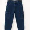 Stylish Kids' Denim Cargo Joggers