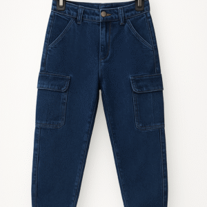 Stylish Kids' Denim Cargo Joggers
