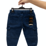 Stylish Kids' Denim Cargo Joggers