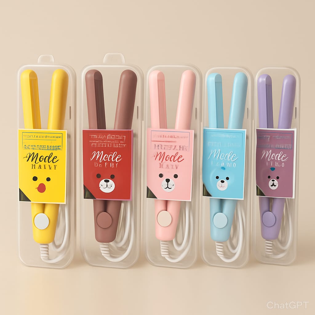 Mini Hair Straightener – Portable Ceramic Flat Iron for Travel & Everyday Use