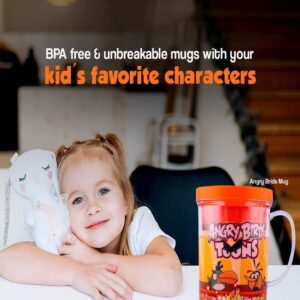 Kids Character Glitter Mugs / Fancy 3D Cartoon Mugs for Kids